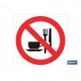 ▷ Señal Prohibido comer y beber | Ferreidea