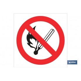 ▷ Señal Prohibido encender fuego | Ferreidea