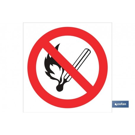 ▷ Señal Prohibido encender fuego | Ferreidea