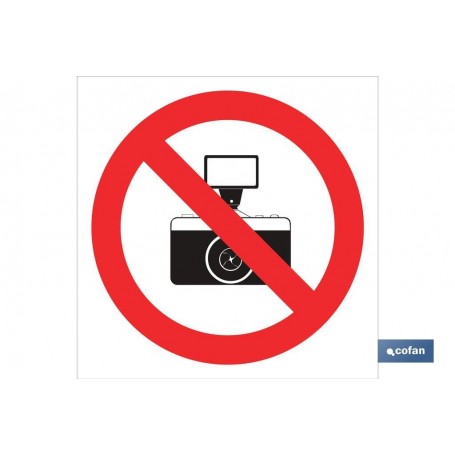 ▷ Cartel Prohibido hacer fotos | Ferreidea