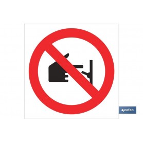 ▷ Cartel Prohibido tocar conector | Ferreidea