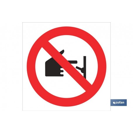 ▷ Cartel Prohibido tocar conector | Ferreidea