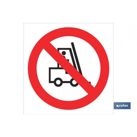 ▷ Cartel Prohibido carretillas | Ferreidea