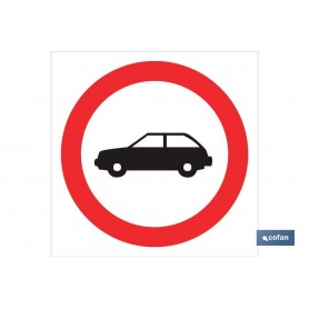 ▷ Cartel Prohibido coches | Ferreidea