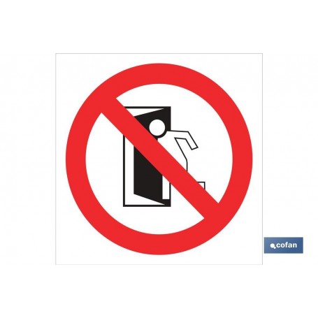 ▷ Cartel Prohibido salir | Ferreidea