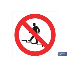 ▷ Cartel Prohibido subir las escaleras | Ferreidea