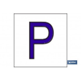 ▷ Cartel P Letra en glasspack | Ferreidea