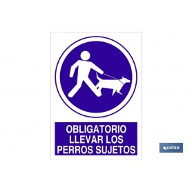 ▷ Señal Obligatorio llevar los perros sujetos | Ferreidea