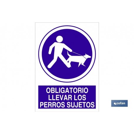 ▷ Señal Obligatorio llevar los perros sujetos | Ferreidea