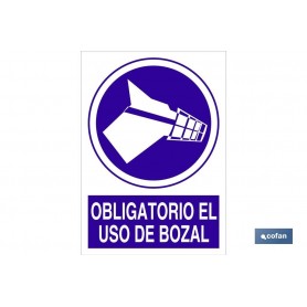 ▷ Señal Obligatorio el uso de bozal | Ferreidea