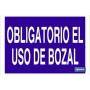 ▷ Cartel Obligatorio el uso de bozal | Ferreidea