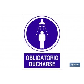 ▷ Señal Obligatorio ducharse | Ferreidea