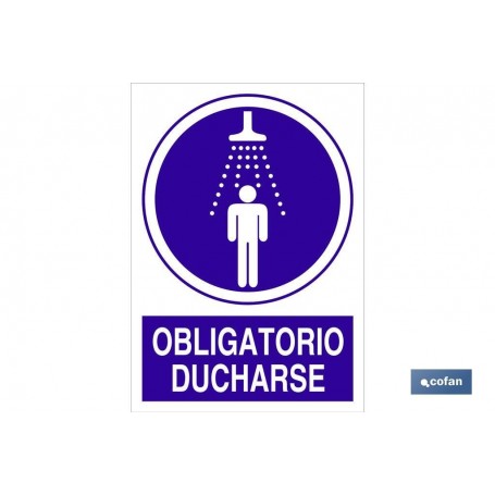 ▷ Señal Obligatorio ducharse | Ferreidea