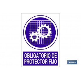 ▷ Cartel Obligatorio de protector fijo | Ferreidea