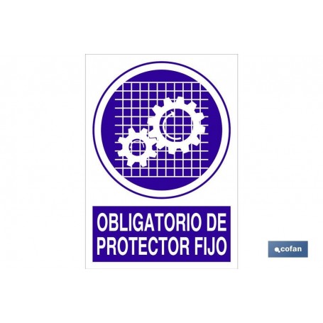 ▷ Cartel Obligatorio de protector fijo | Ferreidea