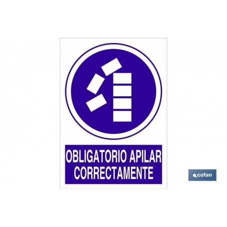 ▷ Señal Obligatorio apilar correctamente | Ferreidea
