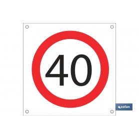 ▷ Cartel OB15 "Vel Max 40 kmh" | Ferreidea