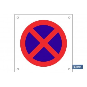 ▷ Cartel OB12 "Prohibido parar/aparcar" | Ferreidea
