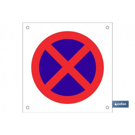 ▷ Cartel OB12 "Prohibido parar/aparcar" | Ferreidea