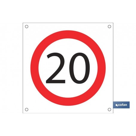 ▷ Cartel OB07 "Vel Max 20kmh" | Ferreidea
