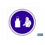 ▷ Cartel Obligatorio mandil y traje protección | Ferreidea