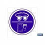 ▷ Cartel Obligatorio uso gafas/pantalla | Ferreidea