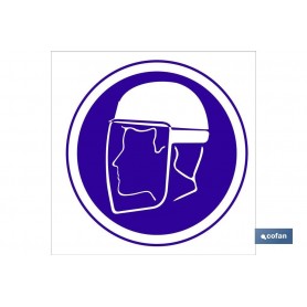 ▷ Cartel Obligatorio casco y pantalla | Ferreidea