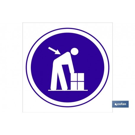 ▷ Cartel Obligatorio no elevar cargas | Ferreidea