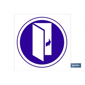 ▷ Cartel Obligatorio cerrar puerta | Ferreidea
