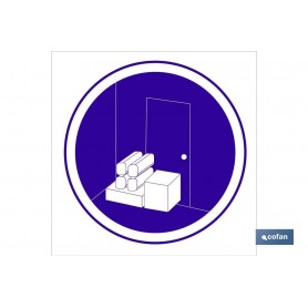 ▷ Cartel Obligatorio no obstruir | Ferreidea