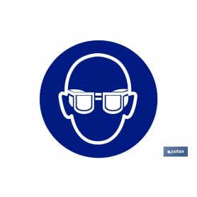 ▷ Cartel Obligatorio Uso de gafas | Ferreidea