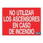 ▷ Cartel No utilizar los ascensores en caso de incendio | Ferreidea