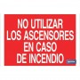 ▷ Cartel No utilizar los ascensores en caso de incendio | Ferreidea