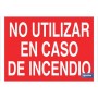 ▷ Cartel No utilizar en caso de incendio | Ferreidea
