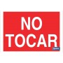 ▷ Cartel No tocar Color Rojo | Ferreidea