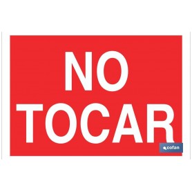 ▷ Cartel No tocar Color Rojo | Ferreidea