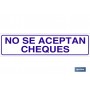 ▷ Cartel No Se Aceptan Cheques | Ferreidea