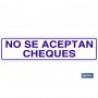 ▷ Cartel No Se Aceptan Cheques | Ferreidea