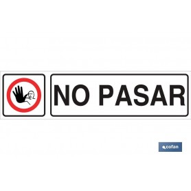▷ Cartel No pasar | Ferreidea