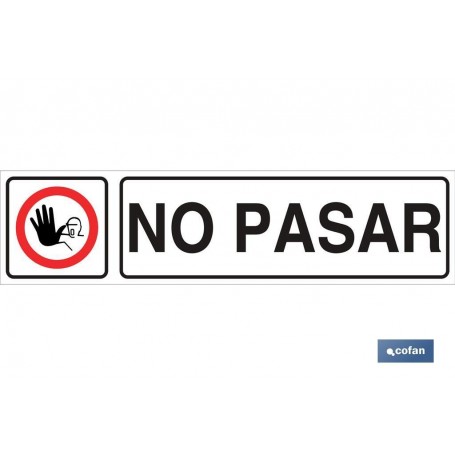▷ Cartel No pasar | Ferreidea