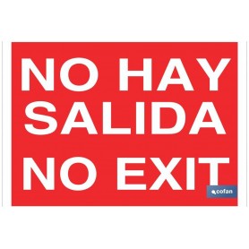 ▷ Cartel No hay salida. No exit | Ferreidea