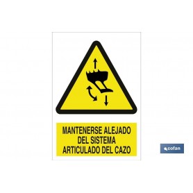 ▷ Señal Mantenerse alejado del sistema articulado del cazo | Ferreidea