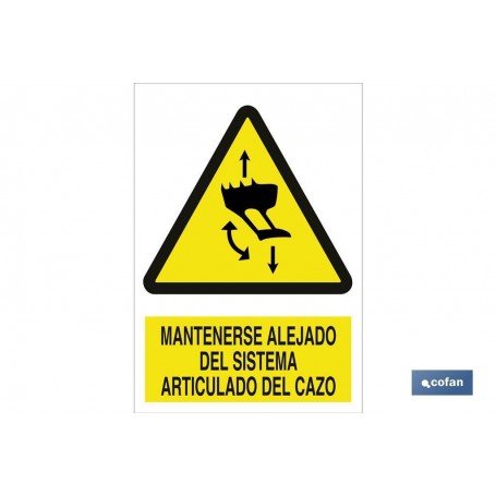▷ Señal Mantenerse alejado del sistema articulado del cazo | Ferreidea