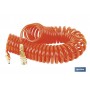 ▷ Manguera espiral poliuretano más enchufes rápidos | Ferreidea