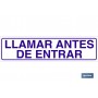 ▷ Cartel Llamar antes de entrar | Ferreidea