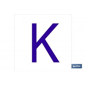 ▷ Cartel K Letra en glasspack a | Ferreidea
