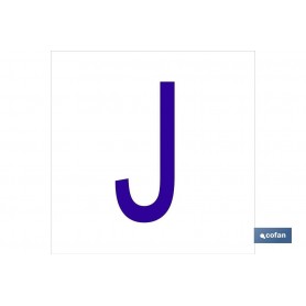 ▷ Cartel J Letra en glasspack | Ferreidea