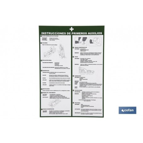 ▷ Instrucciones primeros auxilios | Ferreidea