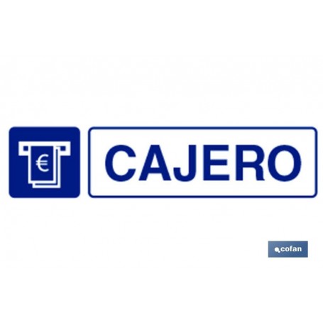 ▷ Cartel CAJERO | Ferreidea