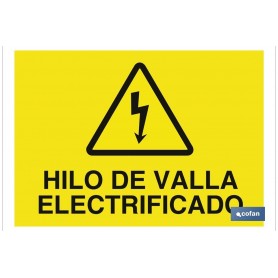 ▷ Cartel Hilo de valla electrificado | Ferreidea